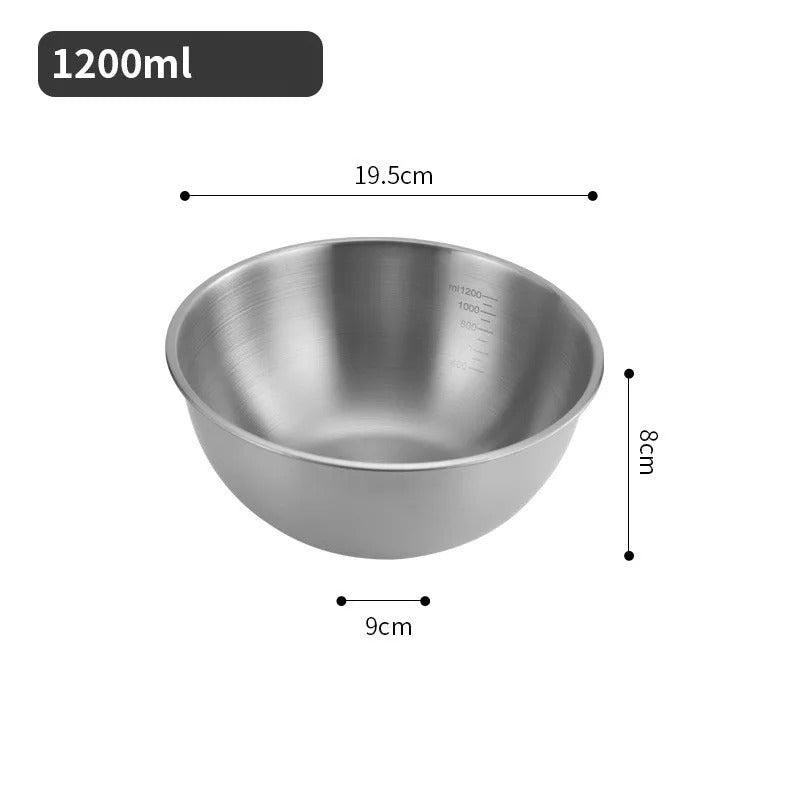 3-Piece Stainless Steel Mixing Bowl Set – Durable, Versatile & Nesting Design