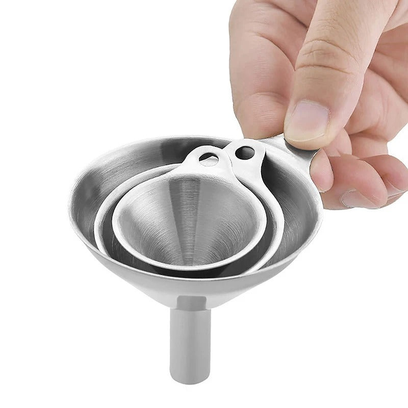 3-Piece Stainless Steel Funnel Set