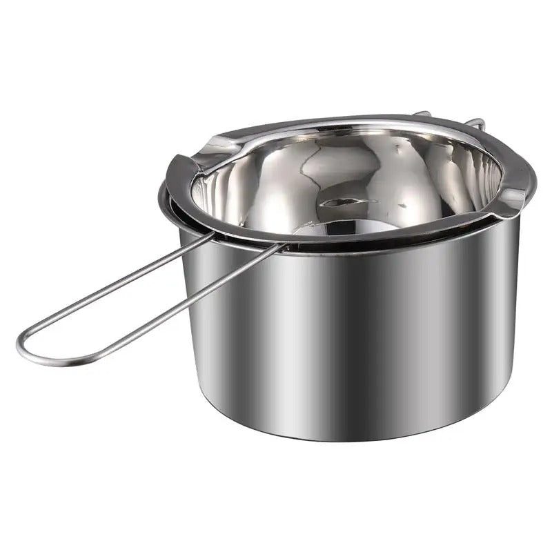 Double Boiler Set - Stainless Steel Melting Pot with Silicone Spatula