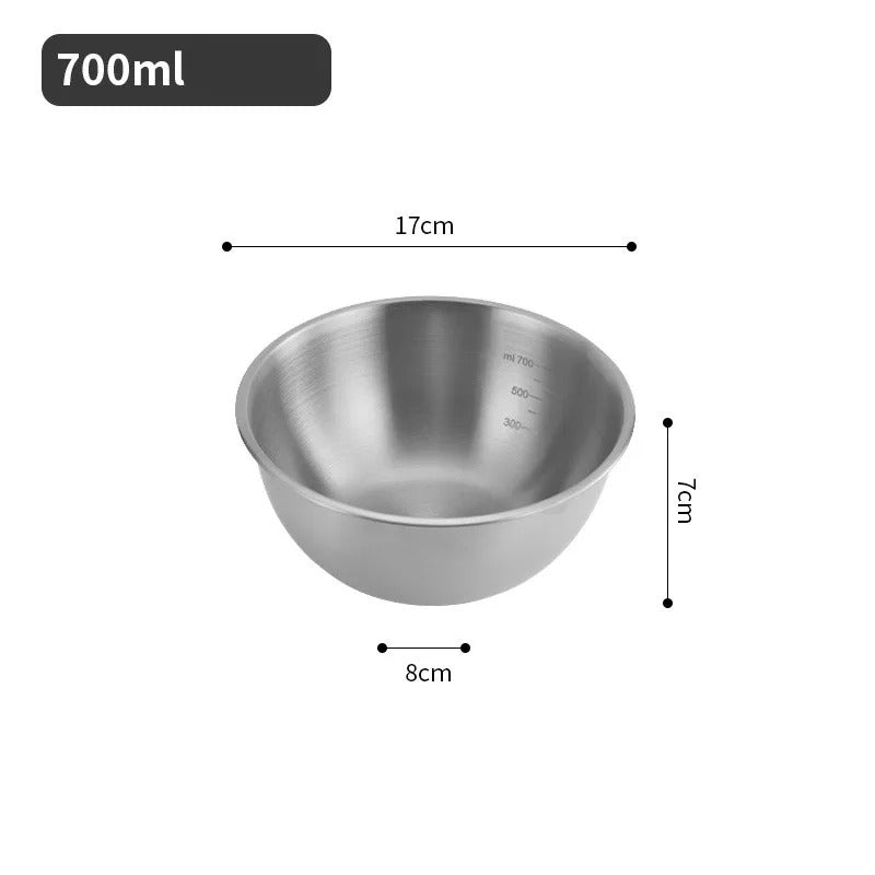 3-Piece Stainless Steel Mixing Bowl Set – Durable, Versatile & Nesting Design