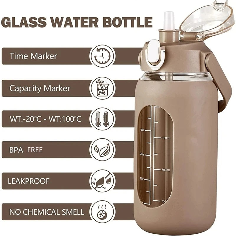 Durable Glass Water Bottle