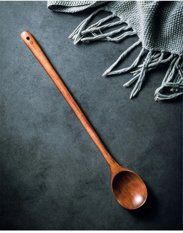WillowJax Long Wooden Stirring Spoon
