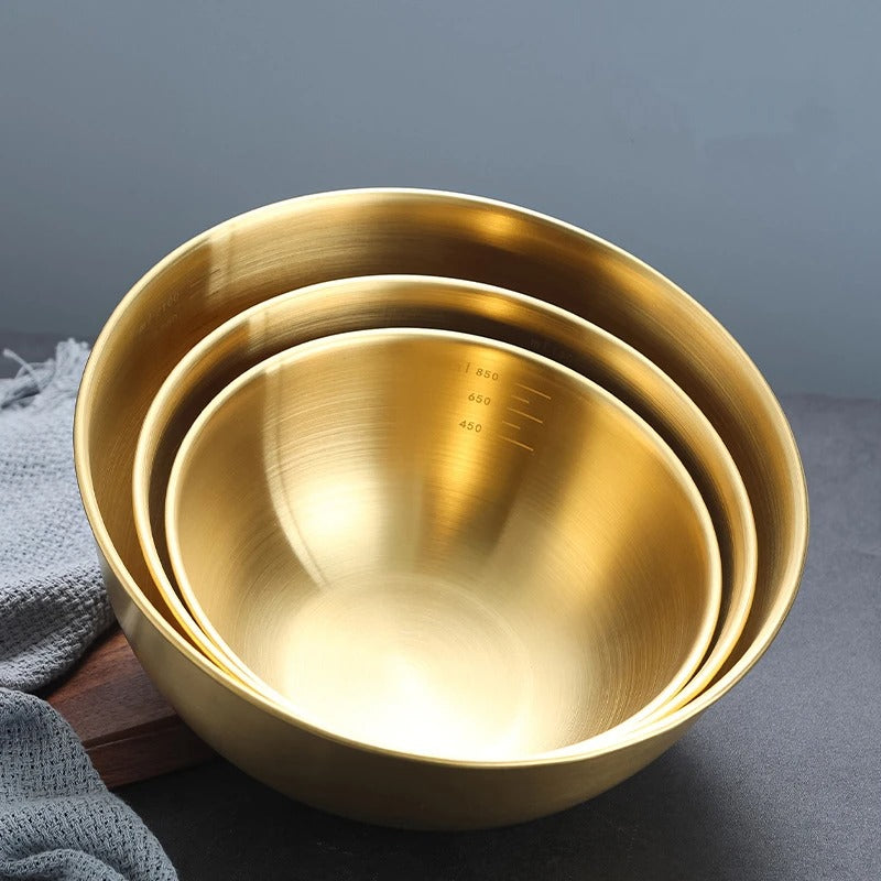 3-Piece Stainless Steel Mixing Bowl Set – Durable, Versatile & Nesting Design