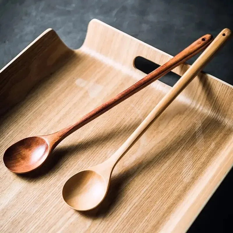 WillowJax Long Wooden Stirring Spoon