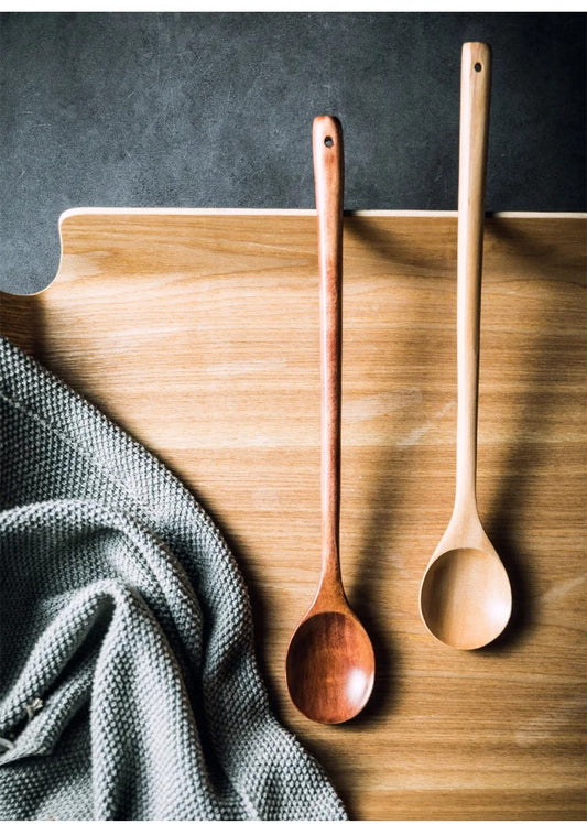 WillowJax Long Wooden Stirring Spoon