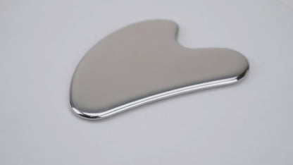 Stainless Steel Facial Roller and Contouring Gua Sha